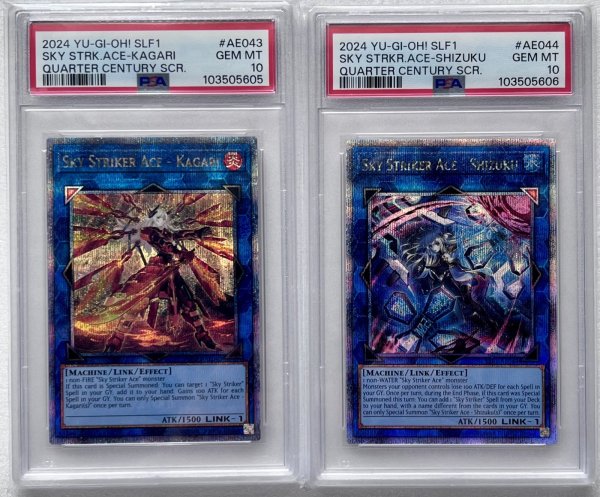 画像1: 【PSA10】アジア英語版 閃刀姫-カガリ＆閃刀姫-シズク 25thシークレットレア セット (1)