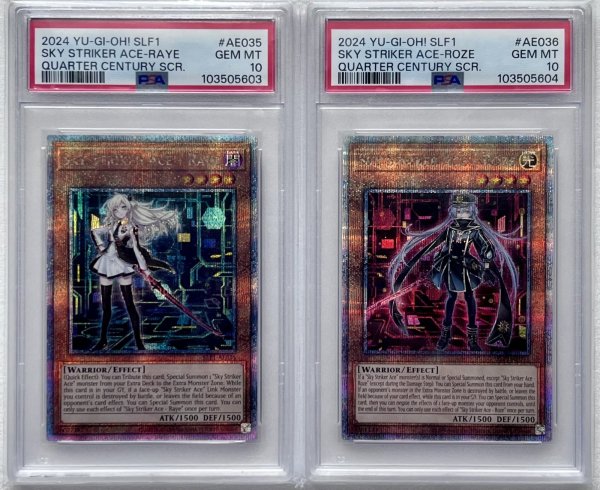 画像1: 【PSA10】アジア英語版 閃刀姫-レイ＆閃刀姫-ロゼ 25thシークレットレア セット (1)