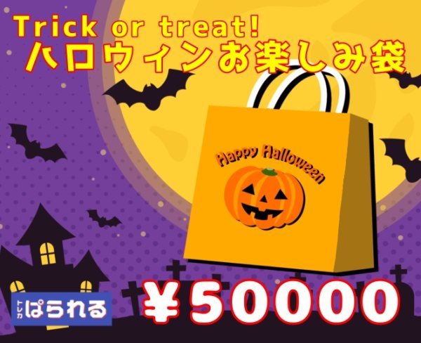 画像1: トリックオアトリート！ ハロウィンお楽しみ袋！ 50000円 (1)